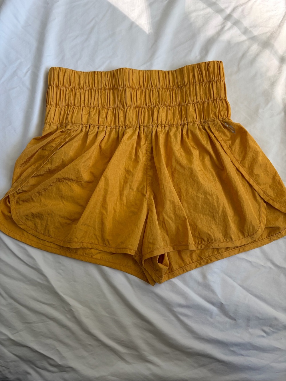 Free People FP Movement The Way Home Shorts Marigold Yellow Size Medium